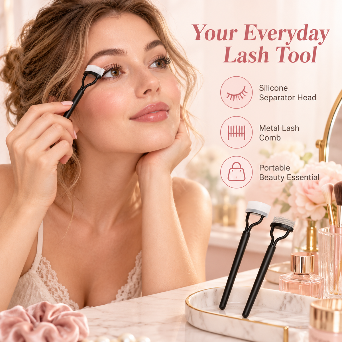 Curved Eyelash Separator Comb