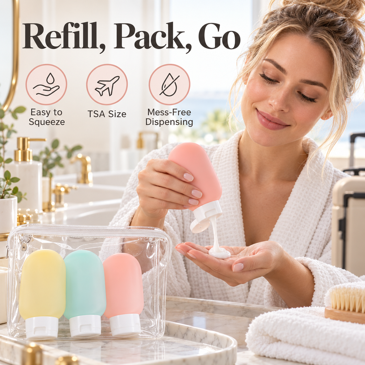 Refillable Travel Bottle Set