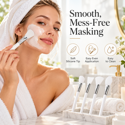 Silicone Facial Mask Brush Set