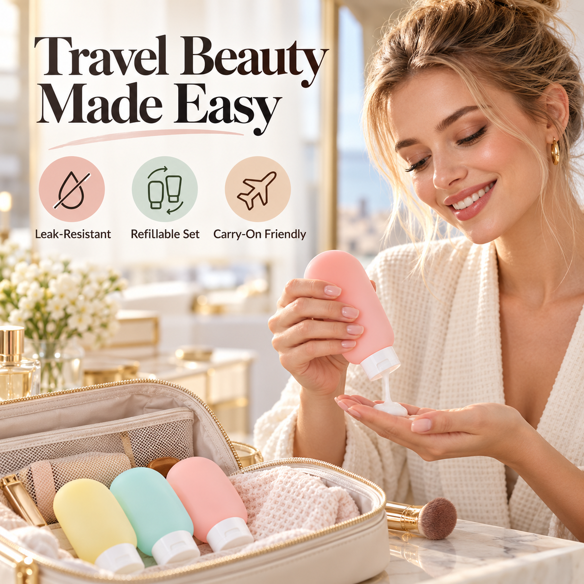 Refillable Travel Bottle Set