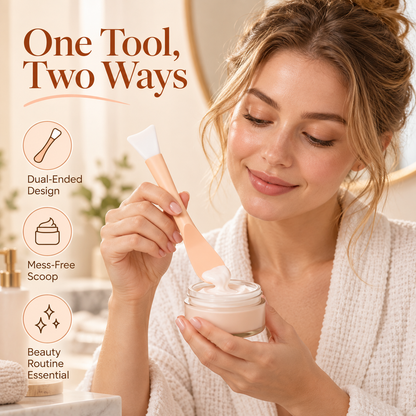 Double-Ended Silicone Facial Mask Applicator