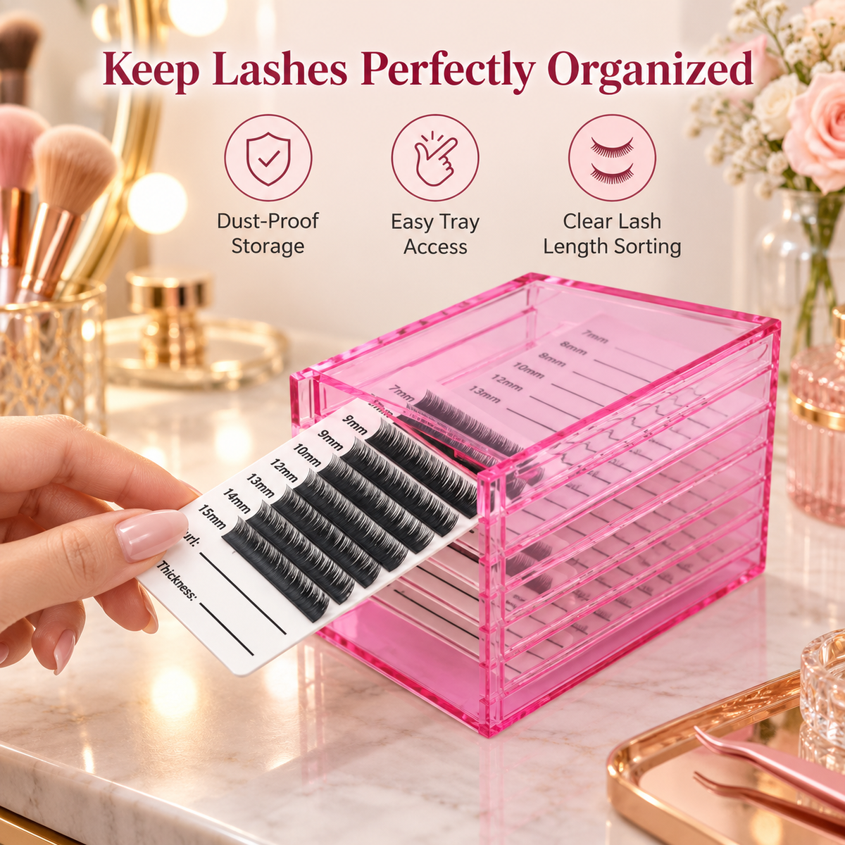 Graduated Lash Storage Box